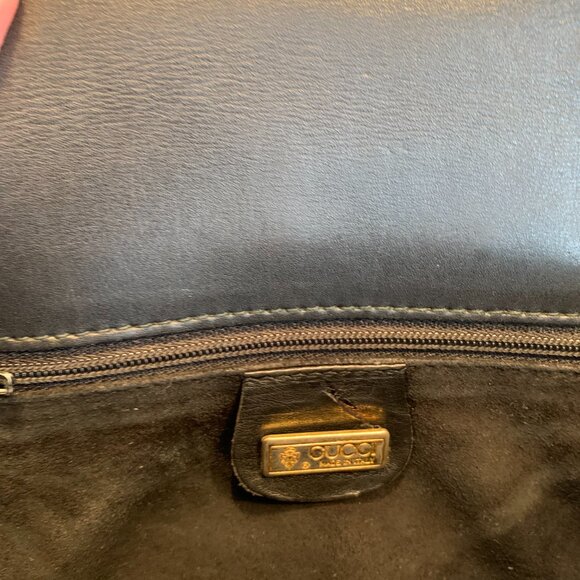 Gucci Equestrian Style Cross Body All Leather Bag - Authentic - Picture 15 of 16